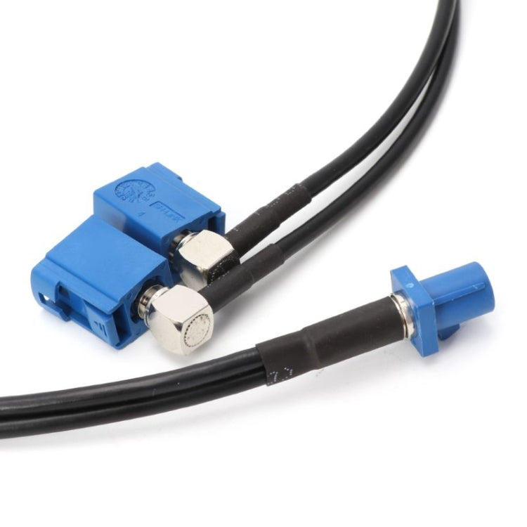 RG174 Type Fakra C Male Plug to 2 x Fakra C Female Jacks Y Splitter Combined Cable, Length: 50cm RG174 Type Fakra C Male Plug to 2 x Fakra C Female Jacks Y Splitter Combined Cable, Length: 50cm
